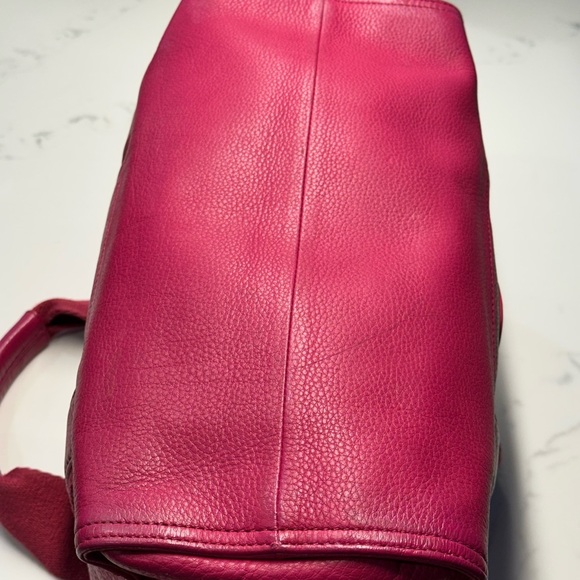 Tory Burch Fuchsia Leather Tote - Picture 10 of 13
